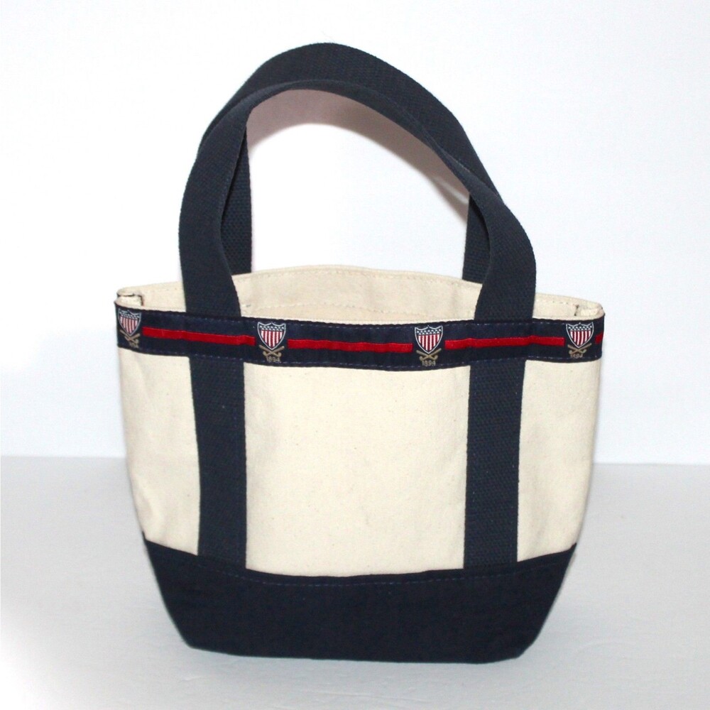 Washington Golf & Country Club small Tote Bag Arlington white blue YRI